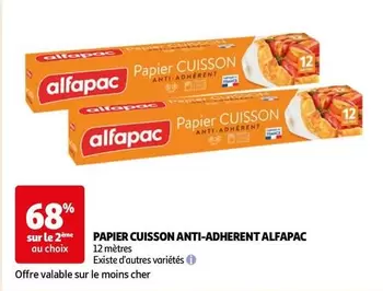 Alfapac - Papier Cuisson Anti-adherent