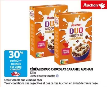 Auchan - Céréales Duo Chocolat Caramel