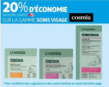 Cosmia - Sur La Gamme Soins Visage