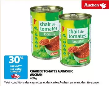 Auchan - Chair De Tomates Au Basilic