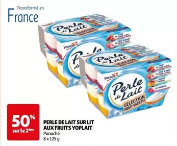 Yoplait - Perle De Lait Sur Lit Aux Fruits