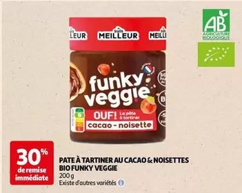 Funky Veggie - Pâte à Tartiner Bio Cacao & Noisettes