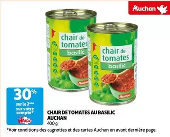 Auchan - Chair De Tomates Au Basilic