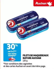 Auchan - Filets De Maquereaux Nature