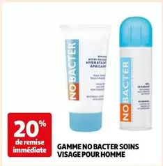 Gamme No Bacter Soins Visage Pour Homme