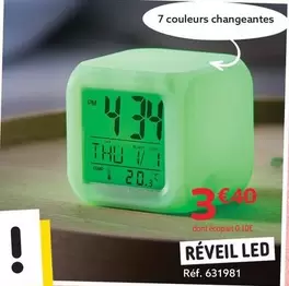 Réveil Led offre à 3,4€ sur Gifi