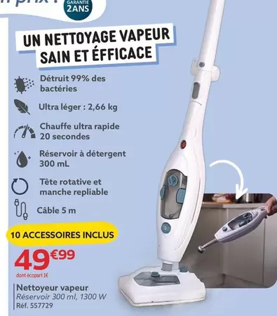 Nettoyage Vapeur offre à 49,99€ sur Gifi