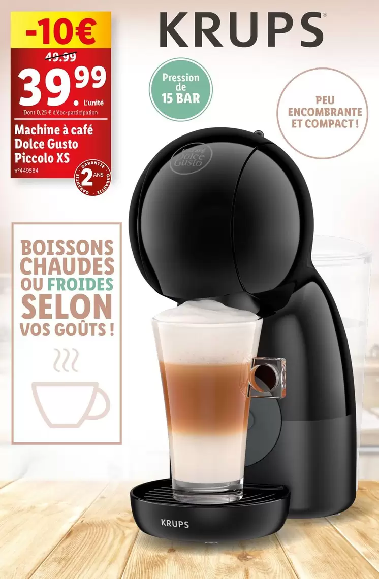 Krups - Machine À Café Dolce Gusto Piccolo XS