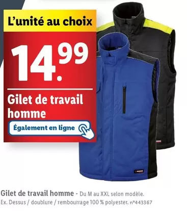 Gilet De Travail Homme