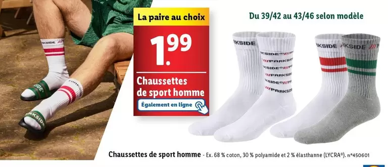 Chaussettes De Sport Homme