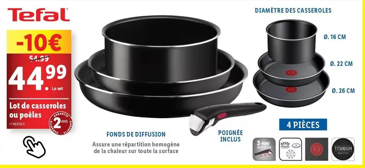 Tefal - Lot De Casseroles