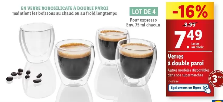 Verres À Double Paroi