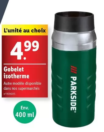 parkside - gobelet isotherme