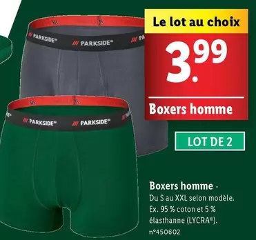 Parkside - Boxers Homme