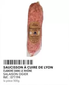 Saucisson A Cuire De Lyon offre sur Metro