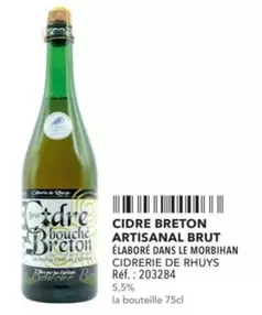 Cidre Breton Artisanal Brut offre sur Metro