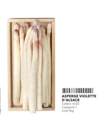 Asperge Violette D'Alsace offre sur Metro