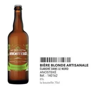 Bière Blonde Artisanale offre sur Metro