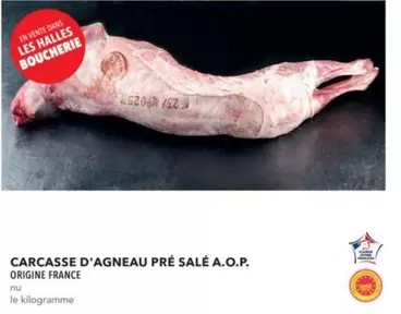 Carcasse D'agneau Pre Sale A.o.p. offre sur Metro