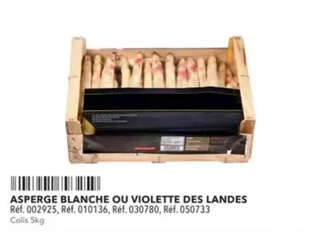 Asperge Blanche Ou Violette Des Landes offre sur Metro