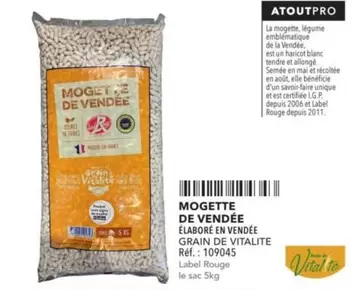  Grain De Vitalité  - Mogette De Vendée offre sur Metro