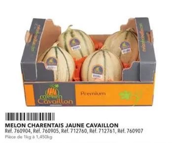 Melon Charentais Jaune Cavaillon offre sur Metro