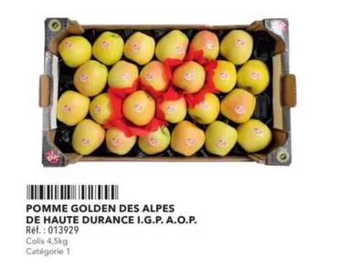 Pommes Des Alpes De Haute Durance - Pomme Golden I.G.P. A.O.P.  offre sur Metro