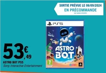 Sony - Astro Bot PS5 offre à 53,49€ sur E.Leclerc