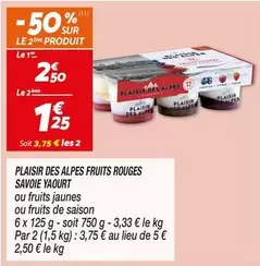 Savoie Yaourt - Plaisir Des Alpes Fruits Rouges