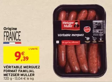 Metzger Muller - Merguez Familiale Savoureuse en Promotion