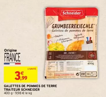 Schneider - Galettes De Pommes De Terre Traiteur