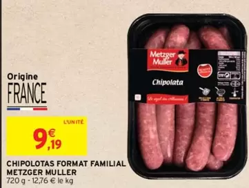 Metzger Muller - Chipolatas Format Familial