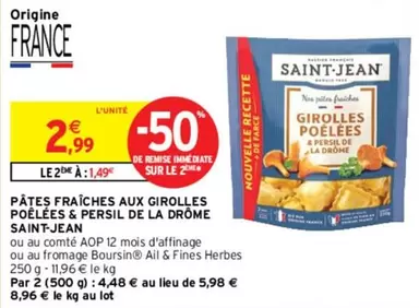 Pâtes Fraîches aux Girolles Poêlées - Persil Saint-Jean, saveurs de la Drôme