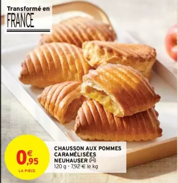 Chausson Aux Pommes Caramélisées Neuhauser offre à 0,95€ sur Intermarché