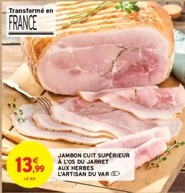 Jambon Cuit Supérieur À L'os Du Jarret Aux Herbes - Artisan Du Var