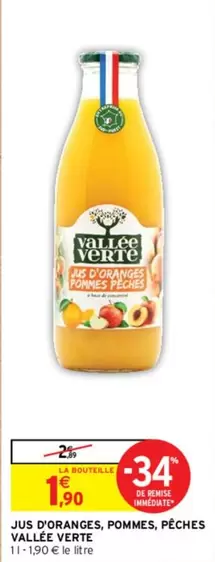 Valle Verte - Jus D'oranges Pommes, Pêches