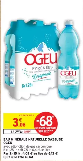 Ogeu - Eau Minérale Naturelle Gazeuse