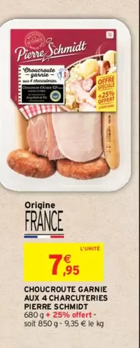 Choucroute Garnie Aux 4 Charcuteries de Pierre Schmidt - Savourez notre délicieuse spécialité alsacienne!