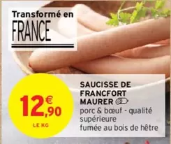 Maurer - Saucisse De Francfort