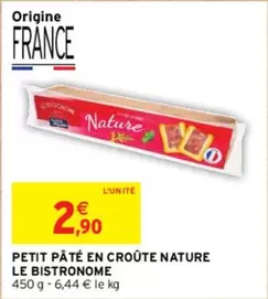 Le Bistronome - Petit Pâté En Croûte Nature