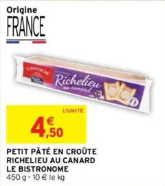 Petit Pâté En Croûte Richelieu Au Canard - Le Bistronome