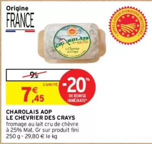 Le Chevrier des Crays - Charolais AOP : un fromage d'exception à découvrir