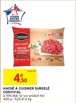 Convivial - Haché À Cuisiner Surgelé