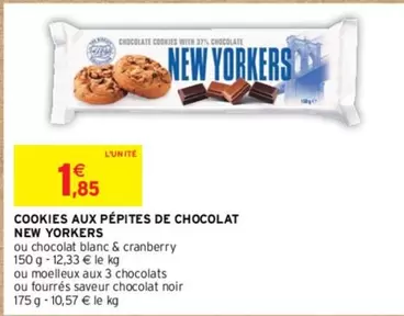 Cookies Aux Pépites De Chocolat New Yorkers