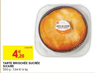 Sicard - Tarte Briochée Sucrée