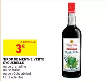 Eyguebelle - Sirop De Menthe Verte