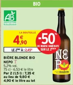 Nepo - Bière Blonde Bio