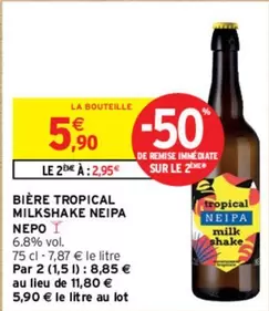 Neip - Bière Tropical Milkshake