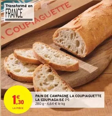 La Coupiagaise - Pain De Campagne La Coupiaguette