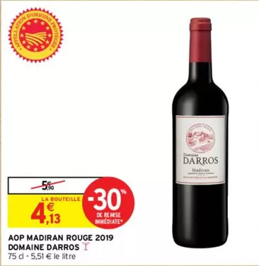 Domaine Darros - Aop Madiran Rouge 2019